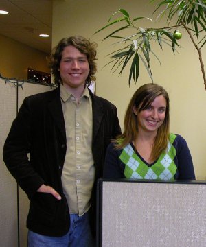  FMR interns Caleb Phillips and Claire ONeill]