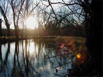 [Photo: Sunset at the Vermillion River Bottoms.]