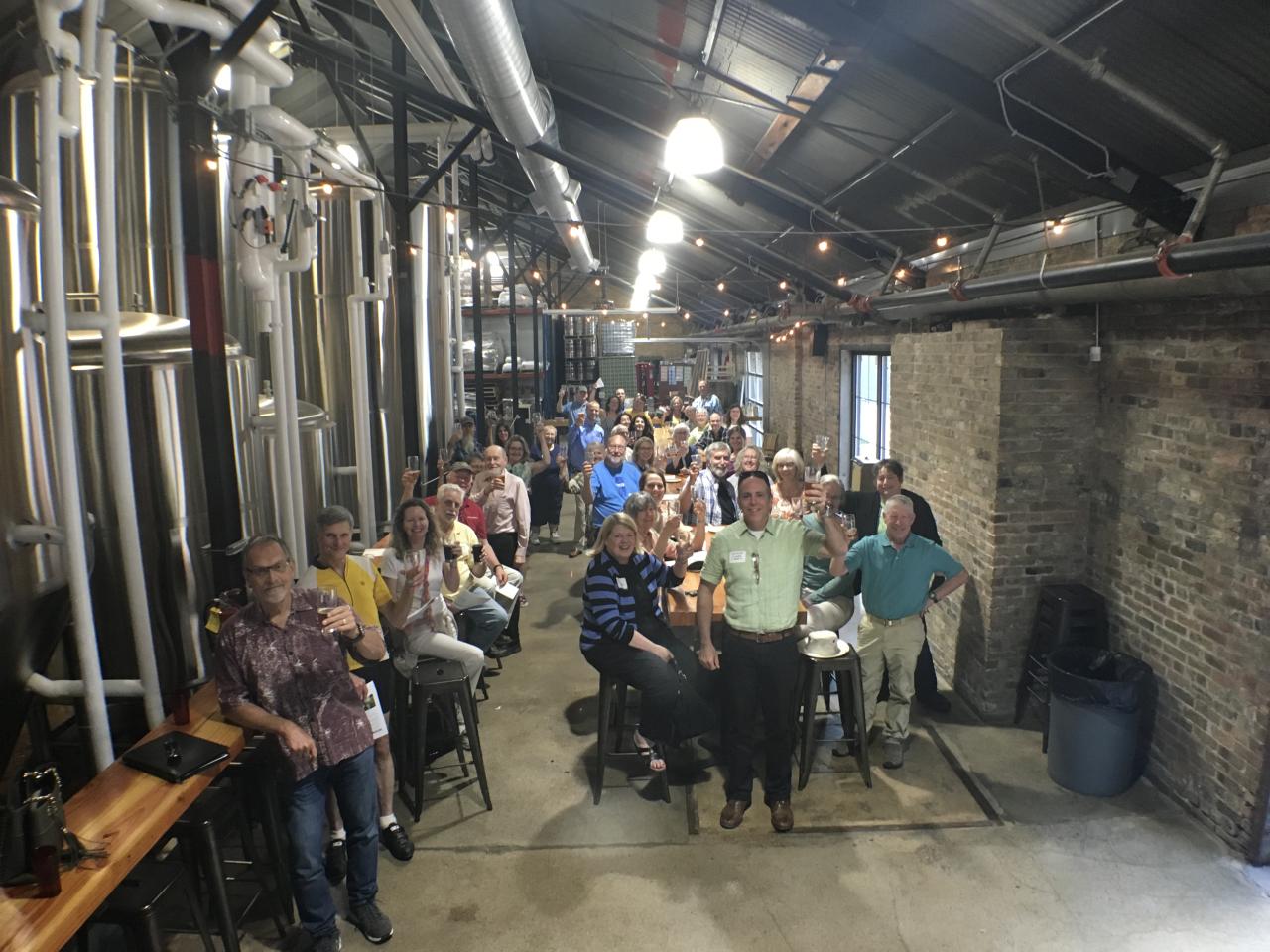River Guardians Happy Hour attendees toasting the 2017 legislative session. River Guardians Happy Hour attendees toasting the 2017 legislative session