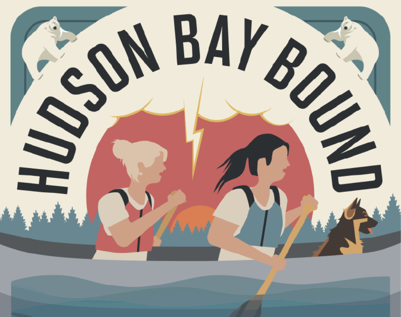 "Hudson Bay Bound: Two Women, One Dog, Two Thousand Miles to the Arctic" by Natalie Warren "Hudson Bay Bound: Two Women, One Dog, Two Thousand Miles to the Arctic" by Natalie Warren (book cover)